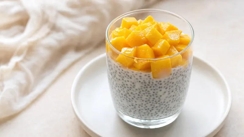 Chia pudink s mangem