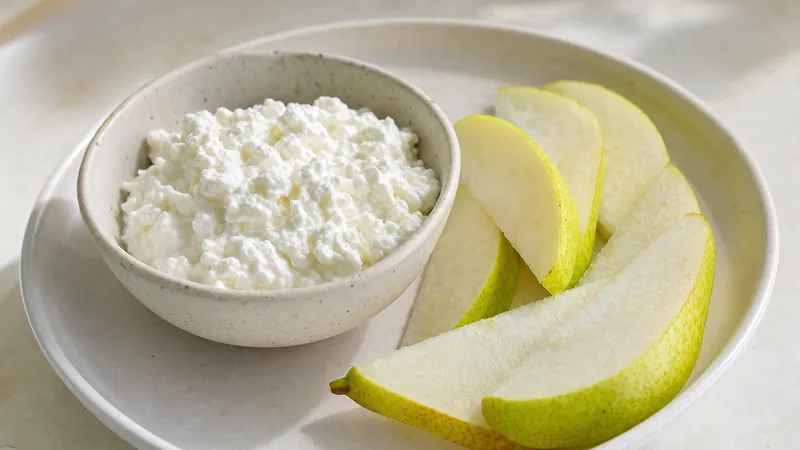 Cottage cheese s hruškou