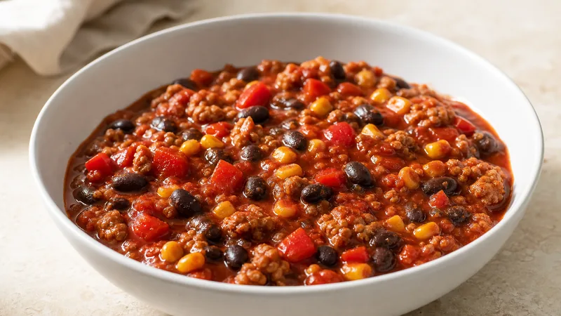 Fazolové chilli s kukuřicí