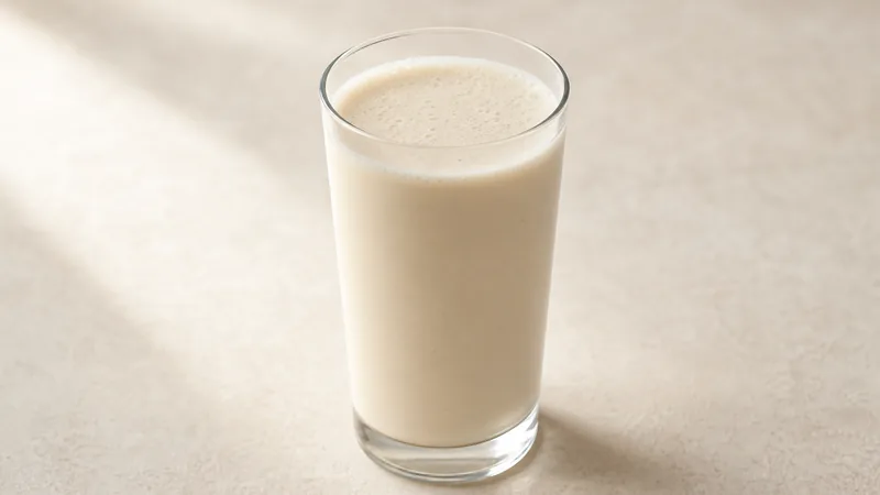 Proteinový nápoj s ovesným nápojem