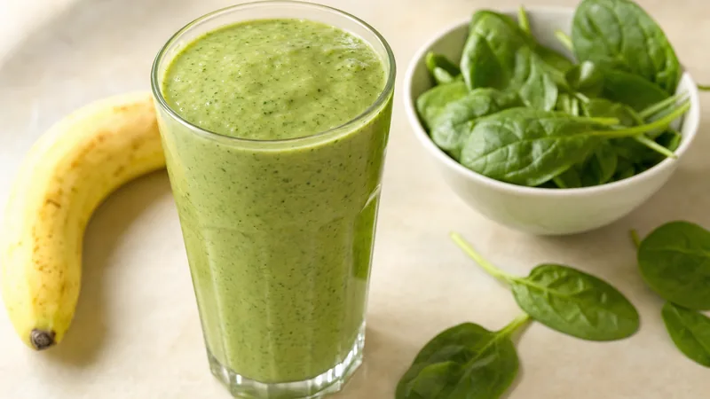Smoothie – banán, špenát, protein